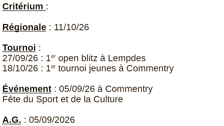 Dates